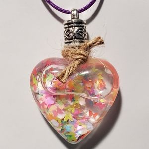 Floating Glitter Necklaces